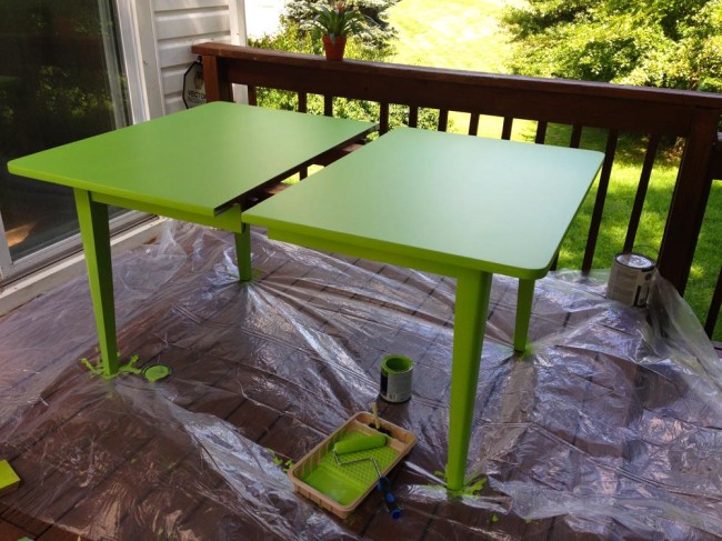 green table